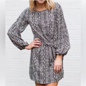 The Impeccable Pig Monochrome Long Sleeve Dress